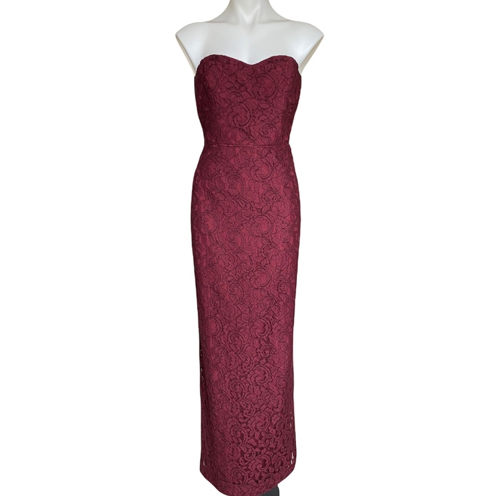 J Crew Lace Strapless Gown